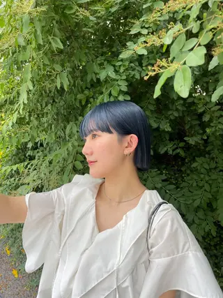 ショート カラー 愛莉/ラベンダー/ ベージュ/ブラウンのヘアスタイル