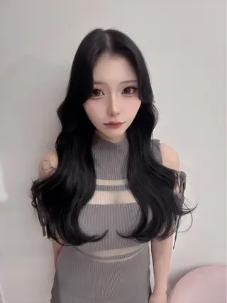 ロング カラー 桐村 健太郎のヘアスタイル