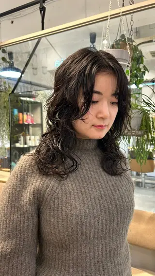 パーマ じゅわっと暖色カラー 🍊Moemiのヘアスタイル