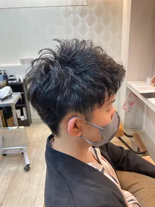 ショート パーマ waRin所属・waRin syamp&headのヘアスタイル