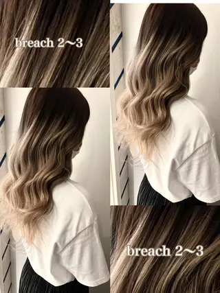 ロング カラー ヘアアレンジ 🔥ハイトーンカラー ギャルNAOKI🔥のヘアスタイル