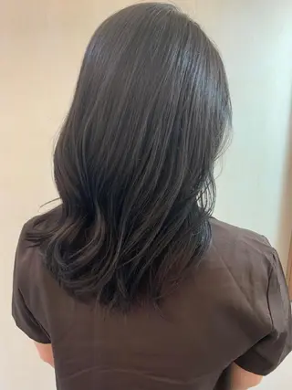 セミロング 艶髪color💎髪 質改善ストレート大吉のヘアスタイル