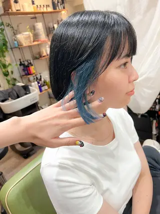 ショート カラー カラーパティシエ facce🌼ikoのヘアスタイル