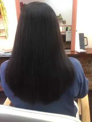 セミロング カラー パーマ 桧山 真のヘアスタイル