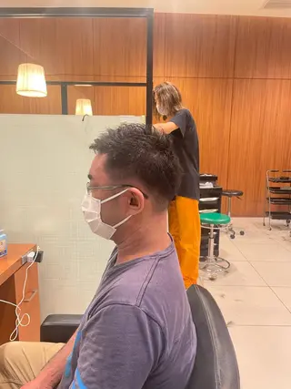 ショート メンズ 髙田 千華 髪質改善ストレートのヘアスタイル