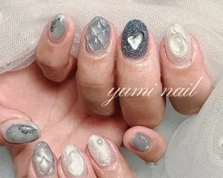 ネイル 𝐲𝐮𝐦𝐢🎀 長さ出しデザイン専門のネイルデザイン