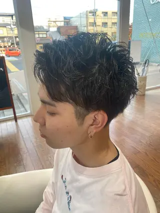 ショート パーマ メンズ OXCREATION / ガクトのヘアスタイル