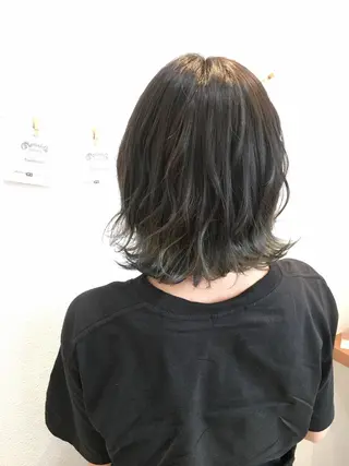 ミディアム ショート、ボブ シマダマサトのヘアスタイル