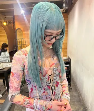 ロング カラー カットモデル/カラー rionのヘアスタイル