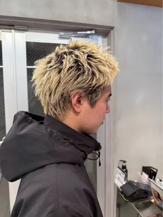 メンズ センターパート/ 暖色カラーayuのヘアスタイル