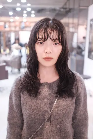 セミロング パーマ Door代官山所属・詩織/パーマ /代官山のヘアスタイル