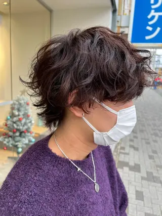 ショート パーマ メンズ 武田 久司のヘアスタイル