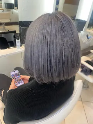 カラー seina🩰 ブリーチ/ヘアセットのヘアスタイル