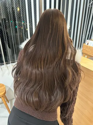 ロング カラー knock な お 烏丸御池のヘアスタイル