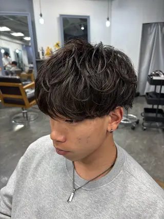 パーマ メンズ 梅田/全パーマ特化/ ケアパーマ特化/秋本のヘアスタイル