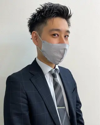 ショート カラー パーマ ヘアアレンジ メンズ 【池袋/スパイキー ショート】ⓝⓘⓜⓤのヘアスタイル