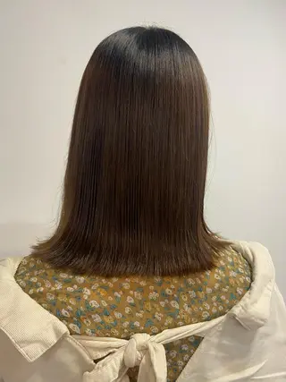 ミディアム ヘアアレンジ satsuki 暖色・ブラウンカラーのヘアスタイル