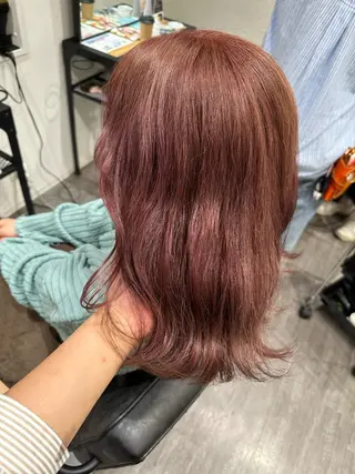 ミディアム カラー 艶髪レイヤー上田 紗也🇰🇷💗のヘアスタイル