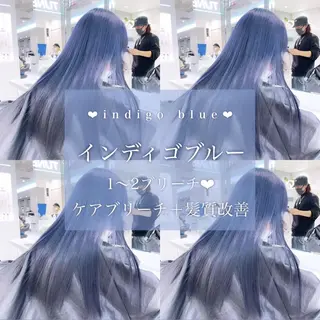 ロング カラー ヘアアレンジ 𝘳𝘺𝘰𝘬𝘢 髪質改善／ブリーチのヘアスタイル