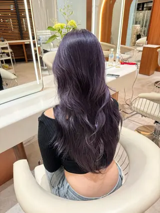 ロング カラー 韓国レイヤー🇰🇷 韓国研修◎渋谷カイトのヘアスタイル