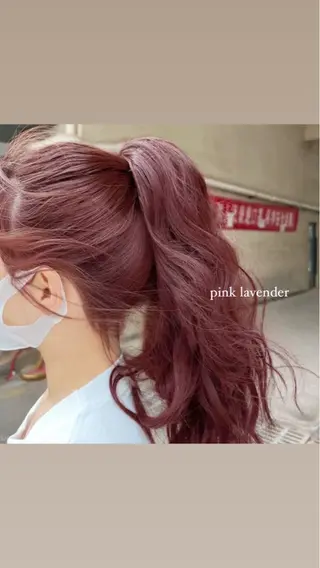 カラー Haruka 🎀暖色カラーのヘアスタイル