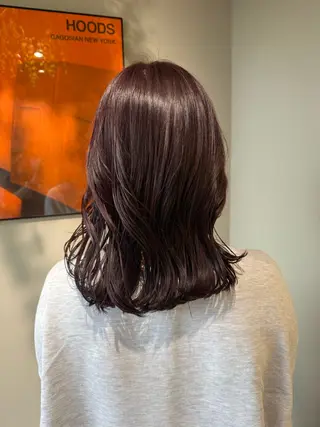 ミディアム 安藤 里奈のヘアスタイル