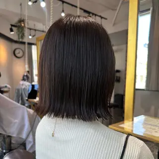 ミディアム カラー 艶感カラー/レイヤー 💖心斎橋/Sakiのヘアスタイル