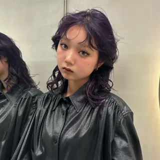 ミディアム カラー ハイトーン特化/りく /デザインカラー🫟のヘアスタイル