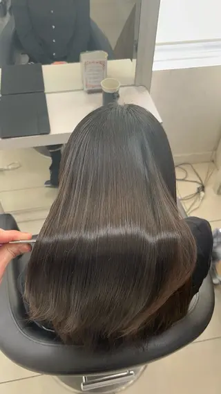 ロング パーマ 縮毛矯正指名No.1 艶カラー/SHIMAのヘアスタイル