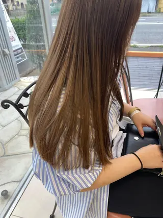 ロング カラー 髪質改善🫧ベージュ 椙山 響のヘアスタイル