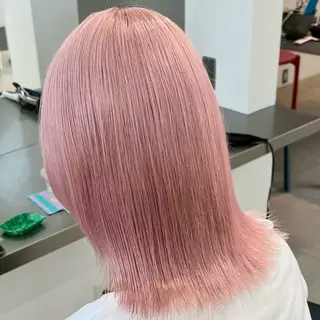 カラー ★艶ハイトーン★ LUCKモミジのヘアスタイル