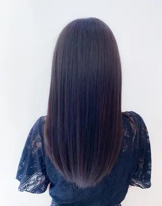 ロング カラー Uni.所属・地毛風ストレート/ 髪質改善/榎本流行のヘアスタイル
