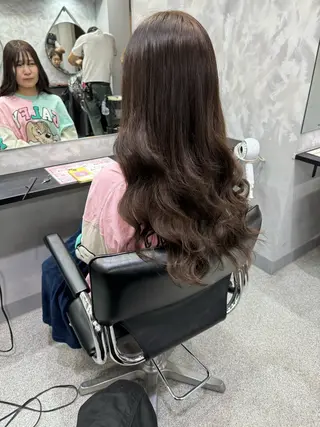 ロング 濱川響太レディース カットモデルのヘアスタイル