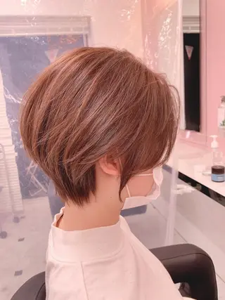 ショート 【赤み消しカラー】 中野浩太のヘアスタイル