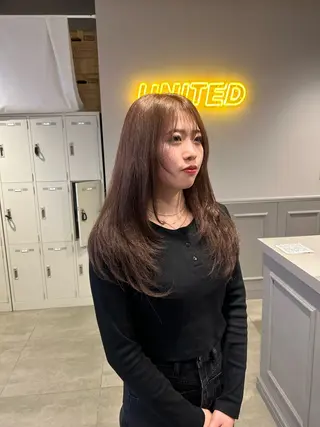 ロング 韓国/トレンド レイヤー【101】のヘアスタイル