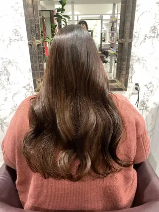 ロング ゅぃ /韓国風/顔周りのヘアスタイル