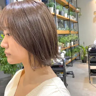 ミディアム カラー ヘアアレンジ 【ダメージレス施術】 【透明感】北村 拓也のヘアスタイル
