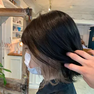 ミディアム カラー ヘアアレンジ 山崎 澪 レイヤーカット/大宮のヘアスタイル