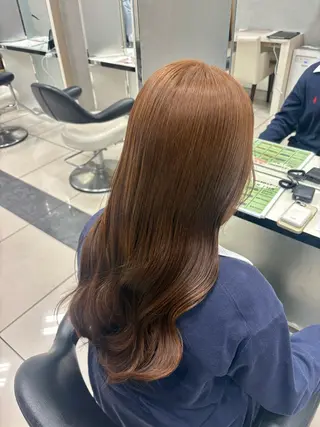 ロング 艶髪/透明感カラー 🫧韓国ヘアのヘアスタイル