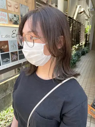 ミディアム カラー 銀座No.1髪質改善 縮毛矯正/本木のヘアスタイル