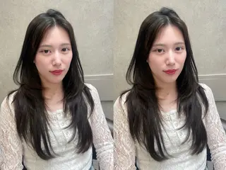 セミロング MOE 福岡韓国ヘア✧︎のヘアスタイル