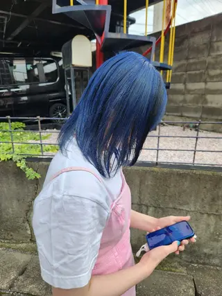 ミディアム カラー 近藤 那果のヘアスタイル