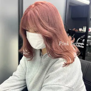 セミロング カラー シールエクステ特化 ハイトーン、NANAのヘアスタイル