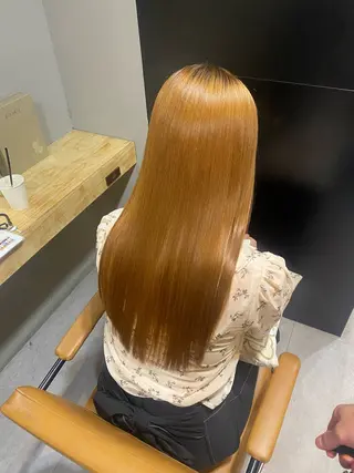 ロング ✨津田佐功/兵庫三宮 /カラー/縮毛矯正✨のヘアスタイル