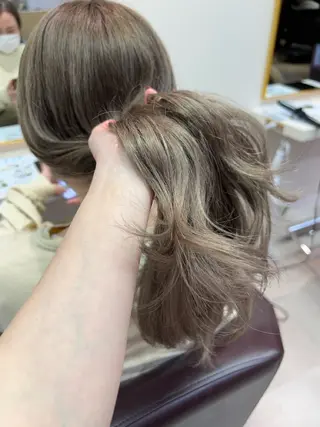 ロング カラー mEg hair creation 新川崎所属・カラー/塚原里沙 川崎のヘアスタイル
