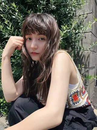 ロング くせ毛カットとパーマ /美容室難民の方是非のヘアスタイル