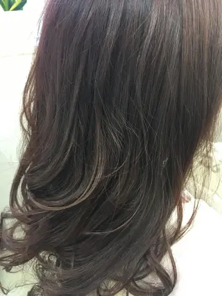 セミロング ロング カラー 髪質改善 中川　翔のヘアスタイル