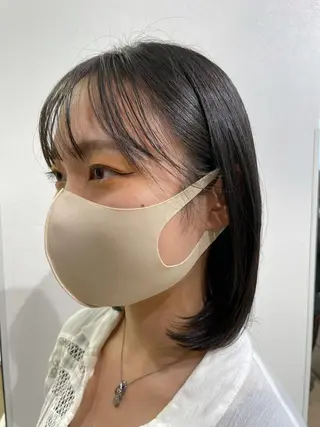 ミディアム 福島成美/髪質改善 縮毛矯正/カラーのヘアスタイル