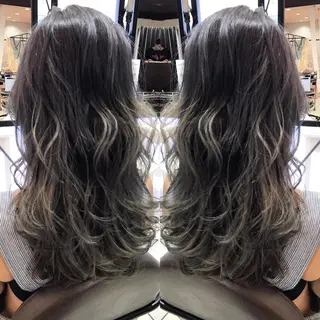 ロング カラー シールエクステ⭐️ オオミタクヤのヘアスタイル