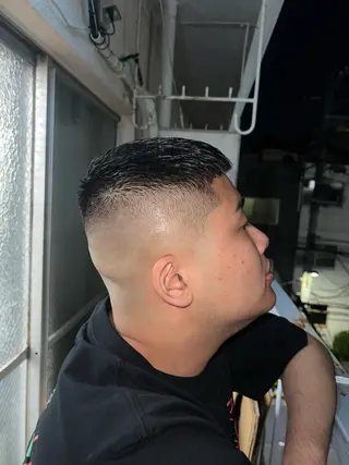 ショート メンズ Dorcus所属・日本橋フェードパーマ 田村　怜央那のヘアスタイル